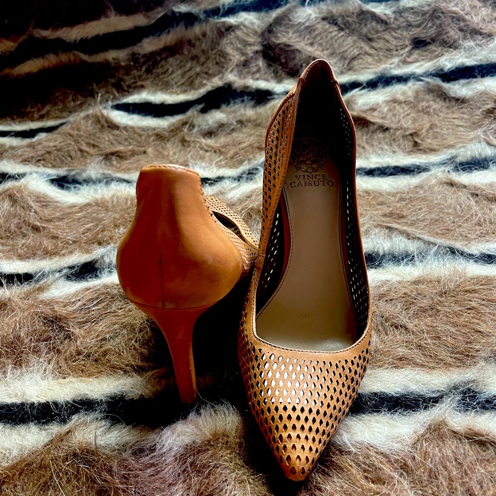 Vince Camuto eyelet heels with pointed toe